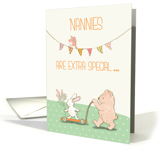 Nanny Thanks Bear and Bunny card (1503216)