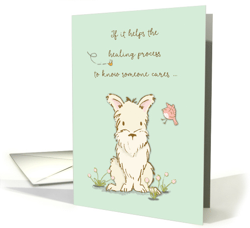 Get Well Dog Care Helps Healing Process card (1504088)