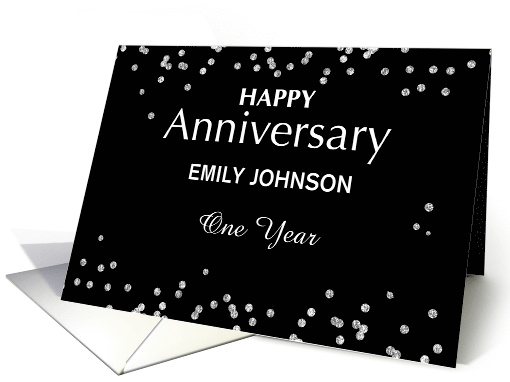 Employee Anniversary Custom Name and Year Black with... (1506508)