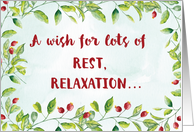 Wish for Rest and...