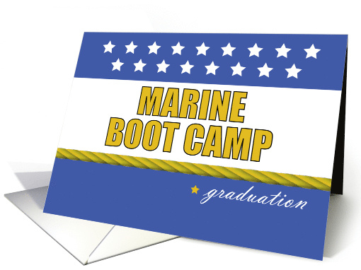 Marine Boot Camp Graduation Stars card (1508596)