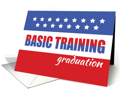 Basic Training Graduation with Stars Military card (1508722)