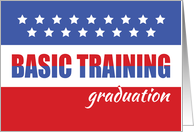 Basic Training Graduation with Stars Military card