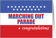 Marching Out Parade Congratulations Military card