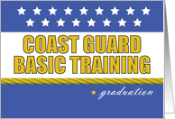 Coast Guard Basic Training Graduation Congratulations Stars and Rope card