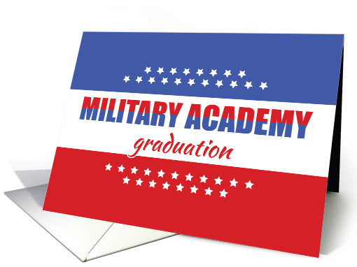 Military Academy Graduation Congratulations with Stars card (1508990)