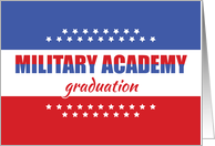 Military Academy Graduation Congratulations with Stars card