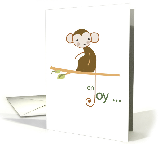 Birthday to Enjoy with Monkey on a Tree card (150905)