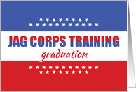 JAG Corps Judge Advocate General Training Graduation with Stars card