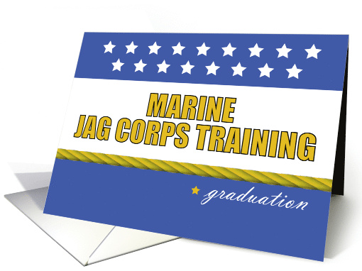 Marine JAG Corps Training Graduation Judge Advocate General Stars card