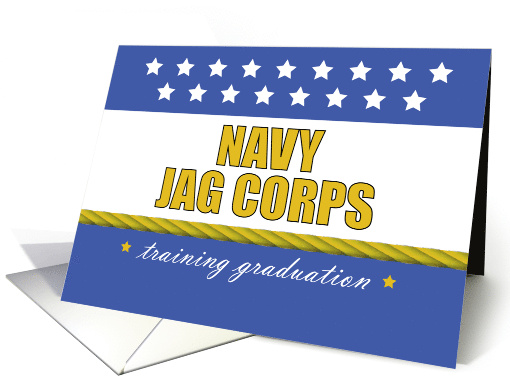 Navy JAG Corps Training Graduation Judge Advocate General card
