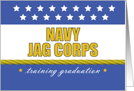 Navy JAG Corps Training Graduation Judge Advocate General card