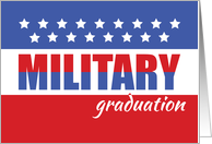 Military Graduation Congratulations with Stars card