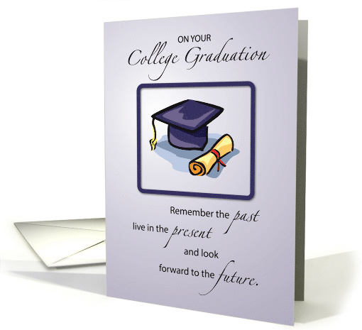 College Graduation Congratulations Remember the Past card (1510896)