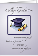 College Graduation Congratulations Remember the Past card
