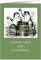 Son Birthday Frogs...