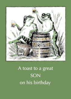 Son Birthday Frogs...