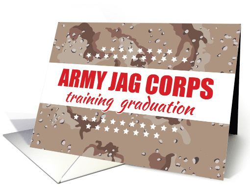 Army JAG Corps Training Graduation Judge Advocate General card