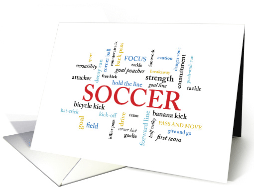 Soccer Coach Birthday in Words card (1514236)