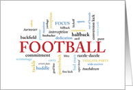 Football Coach Birthday in Words card