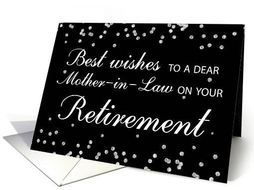 Mother in Law Retirement Congratulations Black with... (1516568)