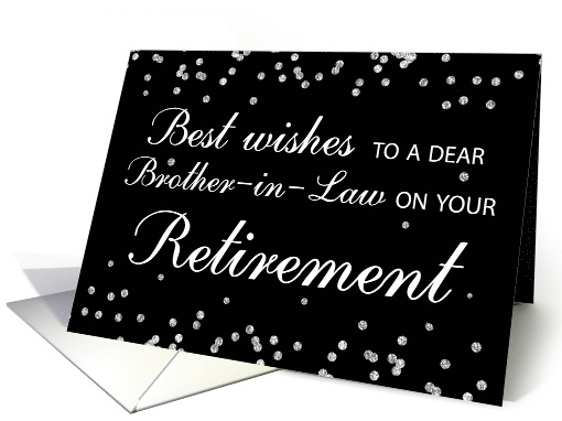 Brother in Law Retirement Congratulations Black with... (1516616)