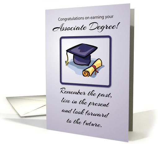 Associate Degree Graduation, Remember the Past card (1519754)