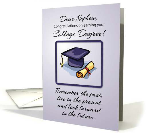 Nephew College Graduation Remember the Past card (1519790)