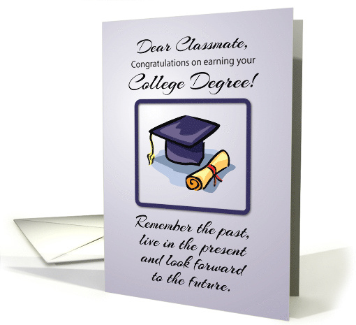 Classmate College Graduation Remember the Past card (1519798)