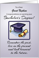 Custom Relation Bachelors Degree Graduation Remember the Past card