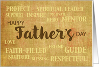 Fathers Day Qualities card