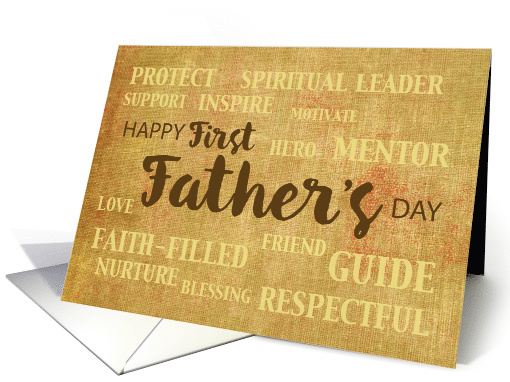 First Fathers Day Qualities card (1524966)