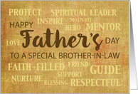 Brother in Law Religious Fathers Day Qualities card
