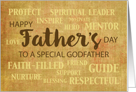 Godfather Religious Fathers Day Qualities card