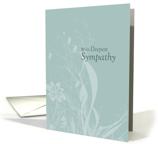 With Deepest Sympathy Flowers Care card (152732)