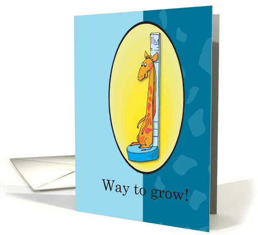 Giraffe Birthday Child Kid Congratulations card (152748)