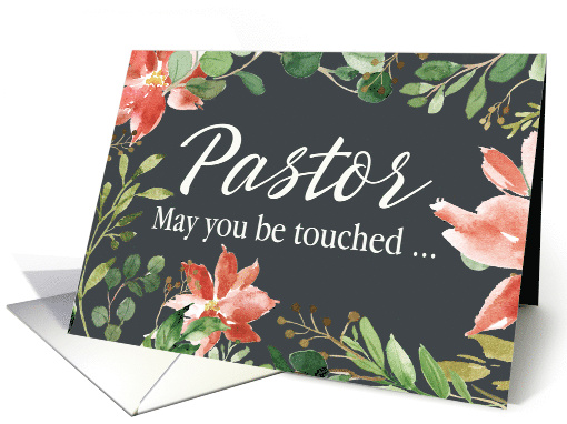 Pastor Get Well Greenery and Floral Frame card (1530788)
