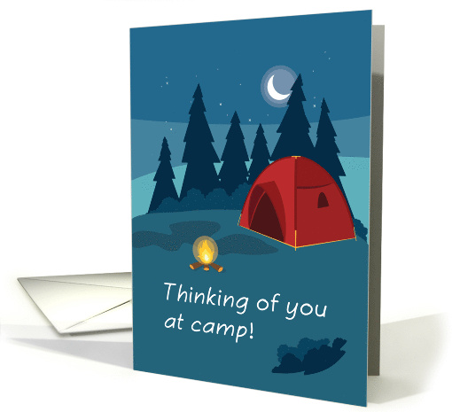 Summer Camp Thinking of You Tent and Fire card (1531946)