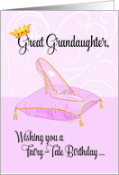 Great Granddaughter Fairy Tale Cinderella Birthday card