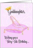 Goddaughter Fairy Tale Cinderella Birthday card