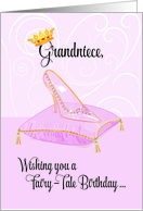 Grandniece Fairy Tale Cinderella Birthday card