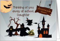 Daughter Away at College Funny Halloween Ghouls card
