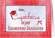 Red Customize Relationship Engineering Graduation Congratulations card