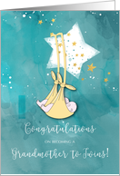 Grandmother to Twins Congratulations Baby in Stars card