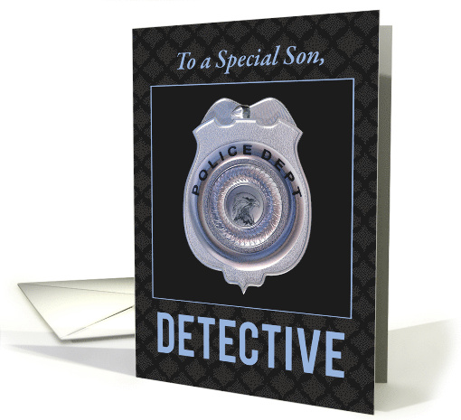 Son Promotion to Detective in Police Department card (1558652)