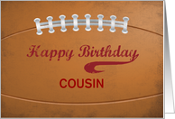 Custom Relation Birthday Large Grunge Football for Sports Fan card