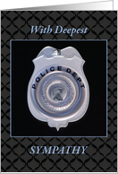 Sympathy Police Badge Law Enforcement card
