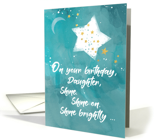 Daughter Tween or Teen Birthday Night Sky Bright Star card (1562896)