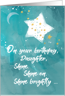 Daughter Tween or Teen Birthday Night Sky Bright Star card