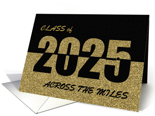 Across The Miles Class of 2025 Graduation Gold Glitter... (1566108)